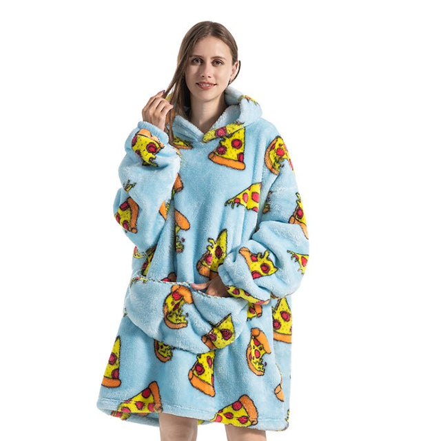Oversized pizza hoodie oodie blanket. Hrvatska Lietuva Slovenija Sverige Norge España
