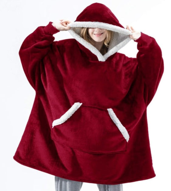 Oversized red hoodie oodie blanket. Hrvatska Lietuva Slovenija Sverige Norge España