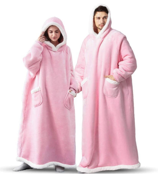 extra super long full length blanket hoodie pink uk nz