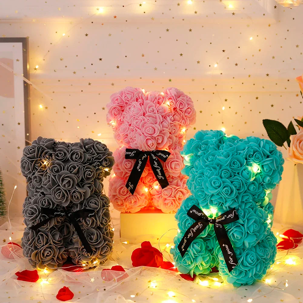 rose teddy bear romantic valentines day gift 2024 2025 2026 2027