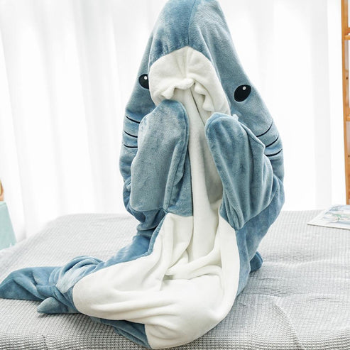 Cozy Shark - The Shark Hoodie Blanket – Sooo Cozy