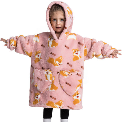 wearable blanket hoodie kids children babies 