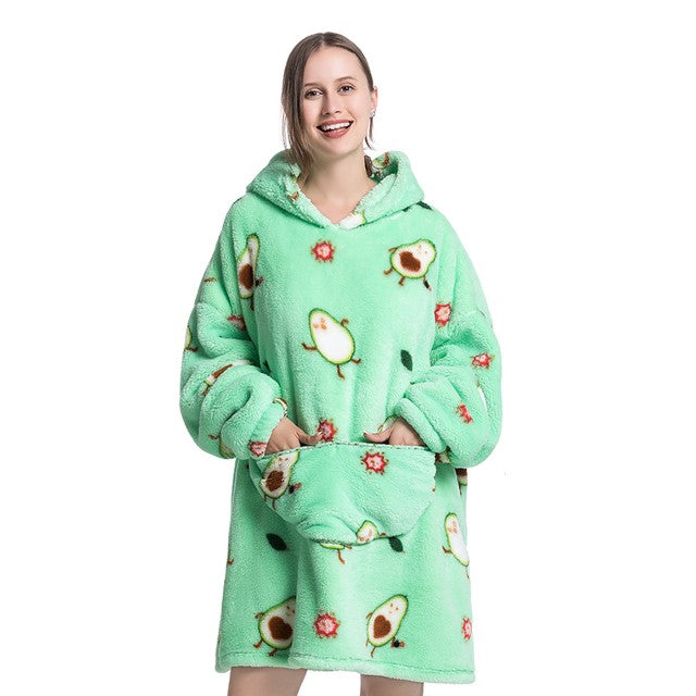 Oversized avocado hoodie oodie blanket. Hrvatska Lietuva Slovenija Sverige Norge España